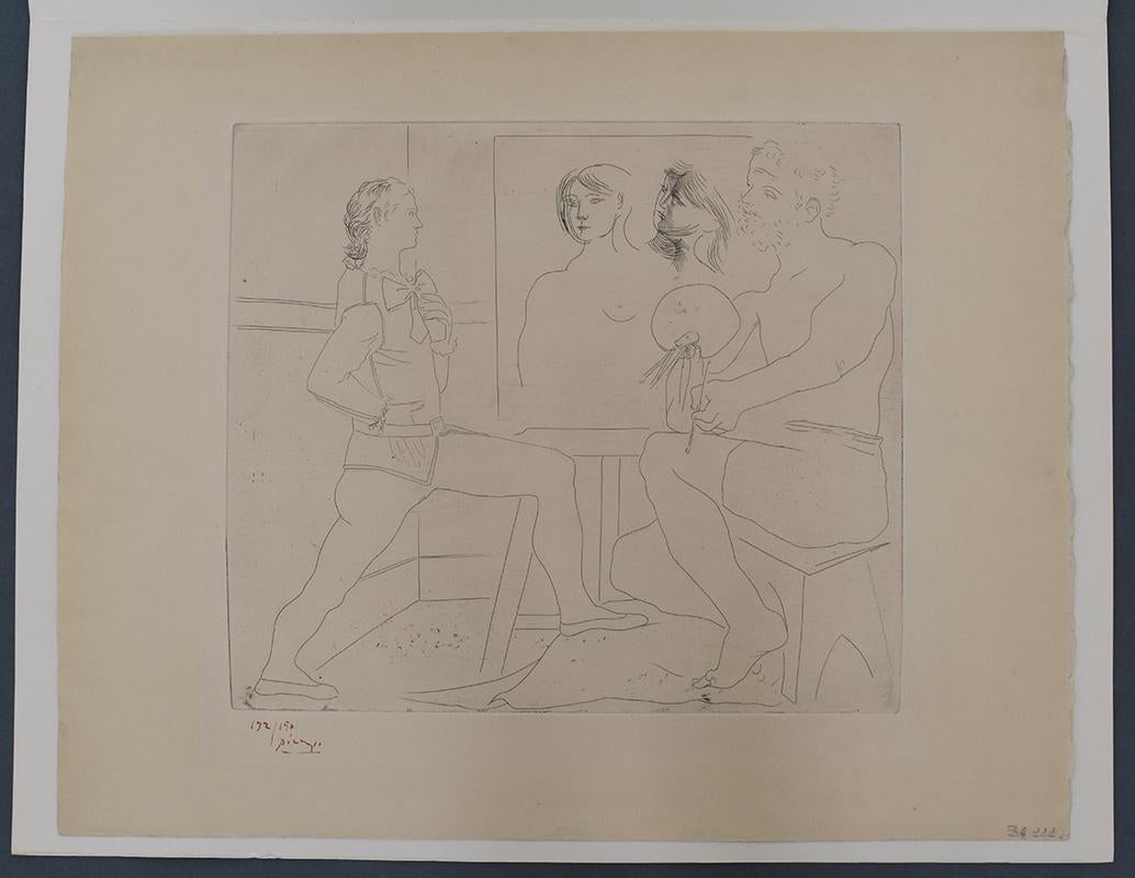 The Workshop - Picasso - Etching and Aquatint - 1927 - Print by Pablo Picasso