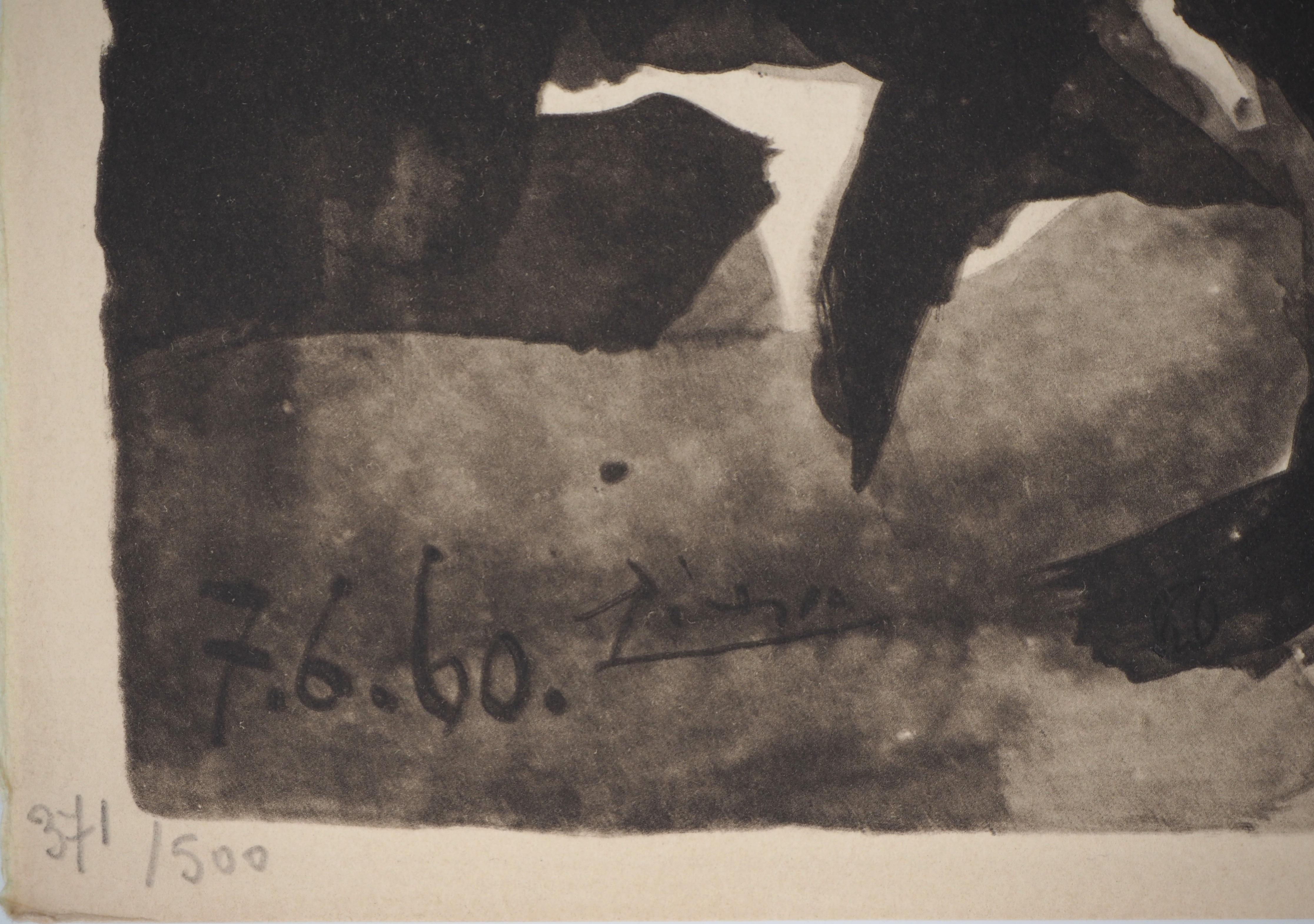 Toros :  Toreador in Front of a Woman - Lithography - Print by (after) Pablo Picasso