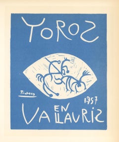 Toros Vallauris“ Lithographie-Plakat