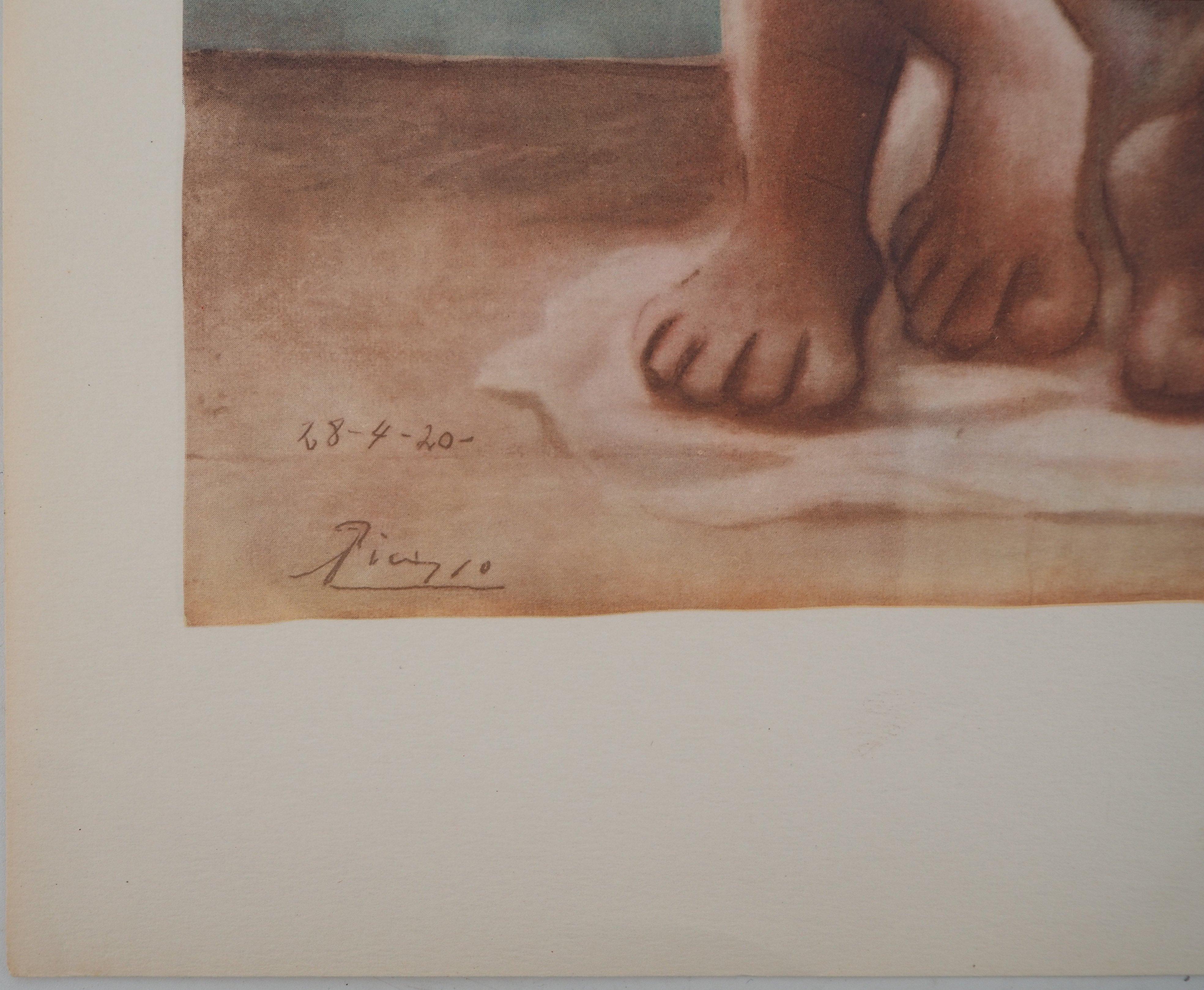 Dos desnudos - Litografía y estarcido, Firmado - Print de (after) Pablo Picasso