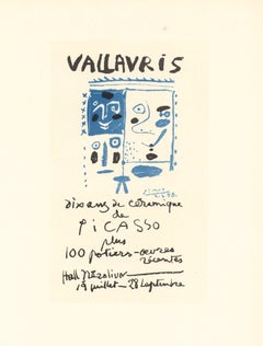 "Vallauris Dix Ans de Ceramiques" lithograph poster