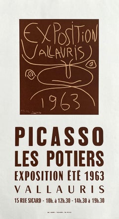 Vintage Vallauris : Les Potiers - Letterpress - 1963