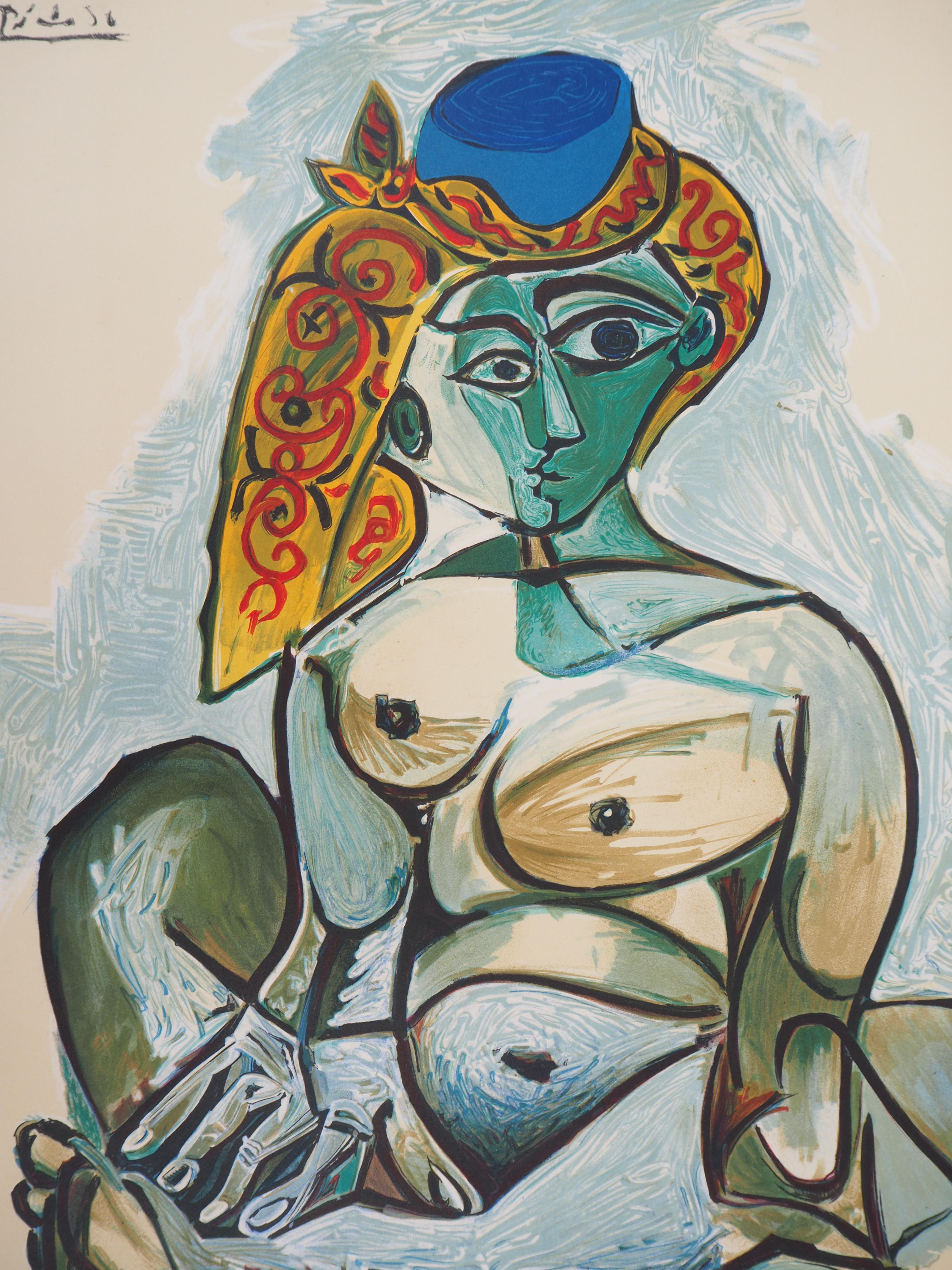 Woman with Turkish Hat - Lithograph, Mourlot 1974 - Modern Print by (after) Pablo Picasso