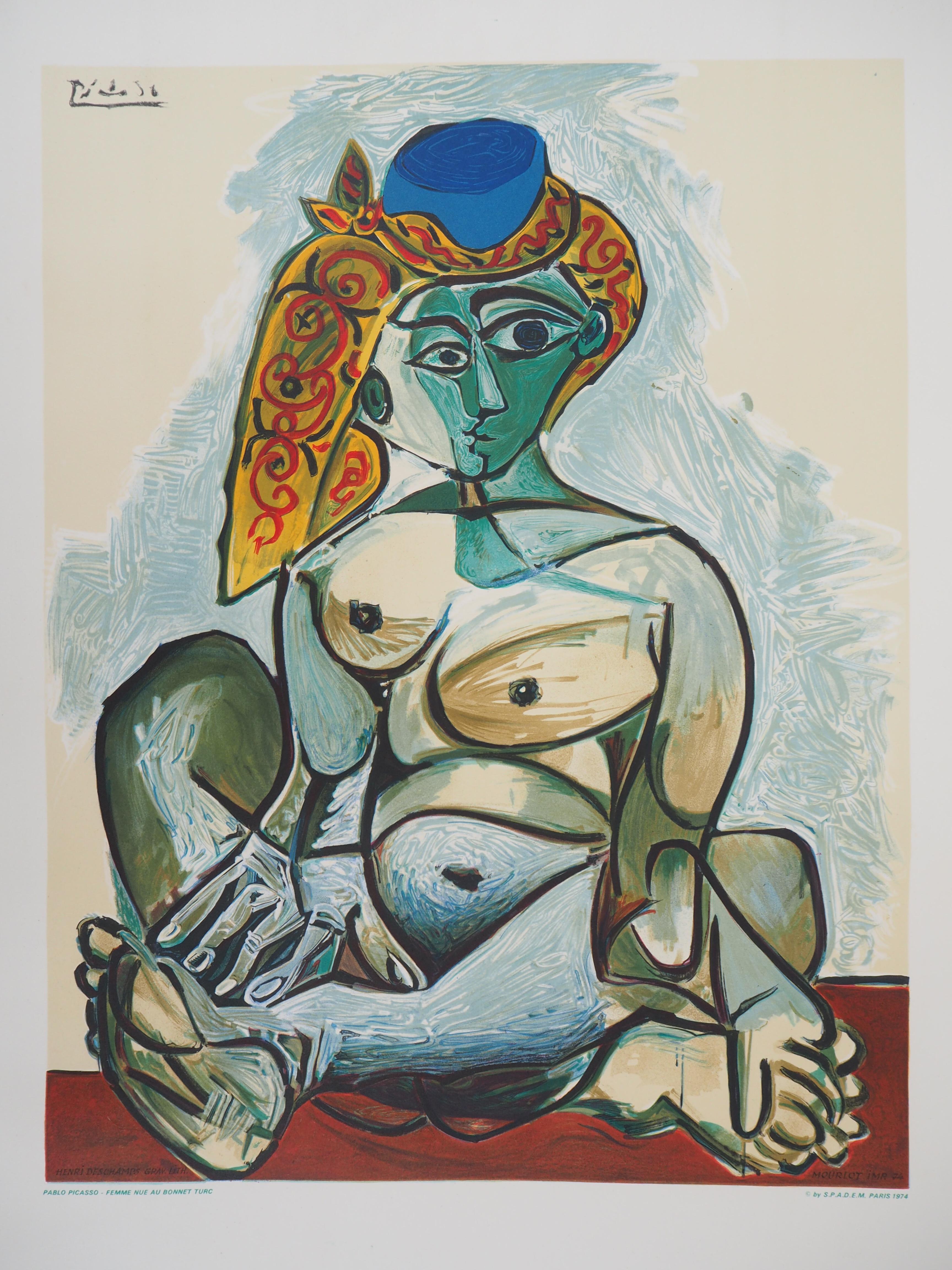 (after) Pablo Picasso Nude Print - Woman with Turkish Hat - Lithograph, Mourlot 1974