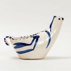 PICASSO Porcelain MADOURA PLEIN FEU Sujet Colombe (Dove Subject)