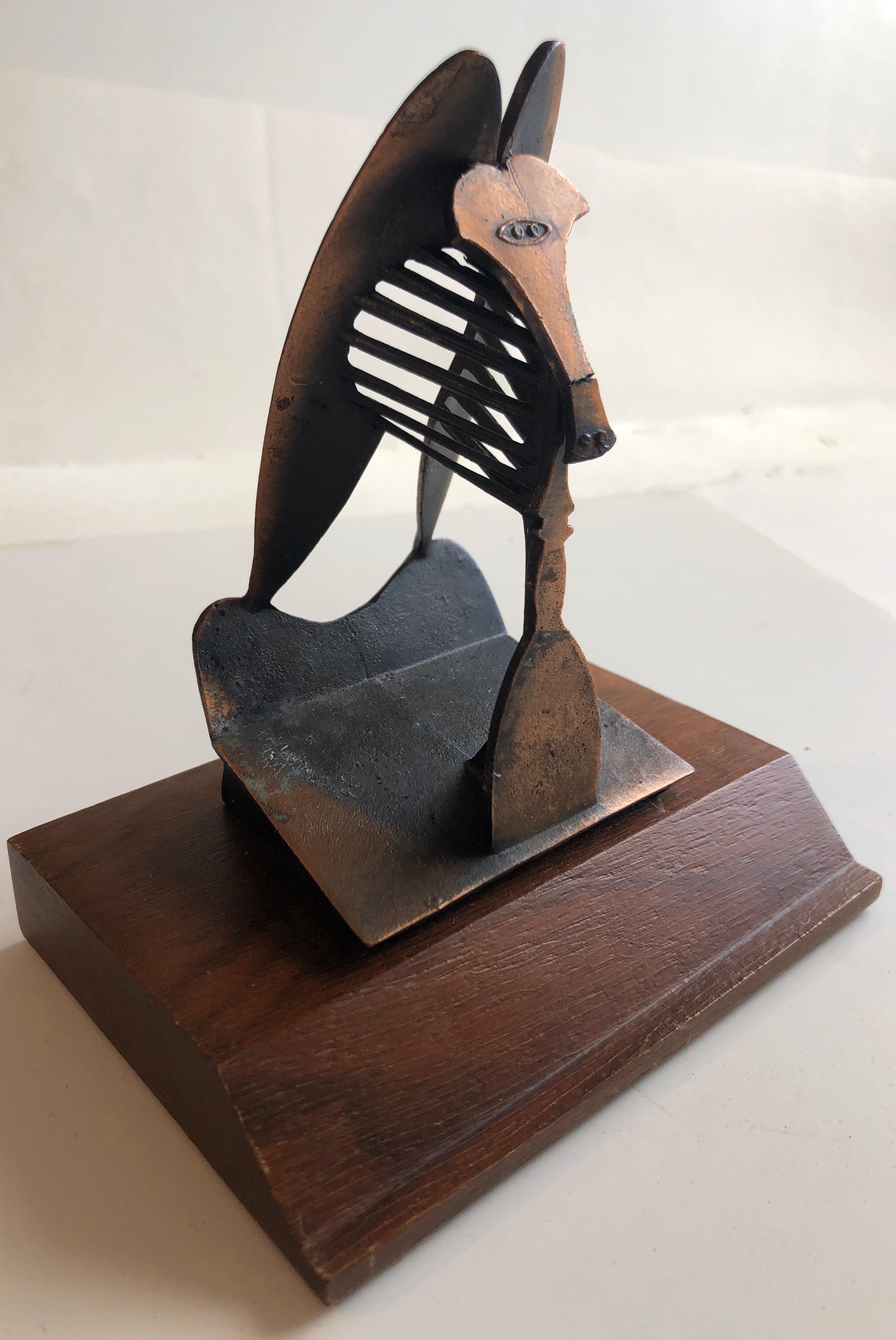 Vintage 1967 Modernist Maquette for Chicago Picasso Cubist Sculpture Head  4
