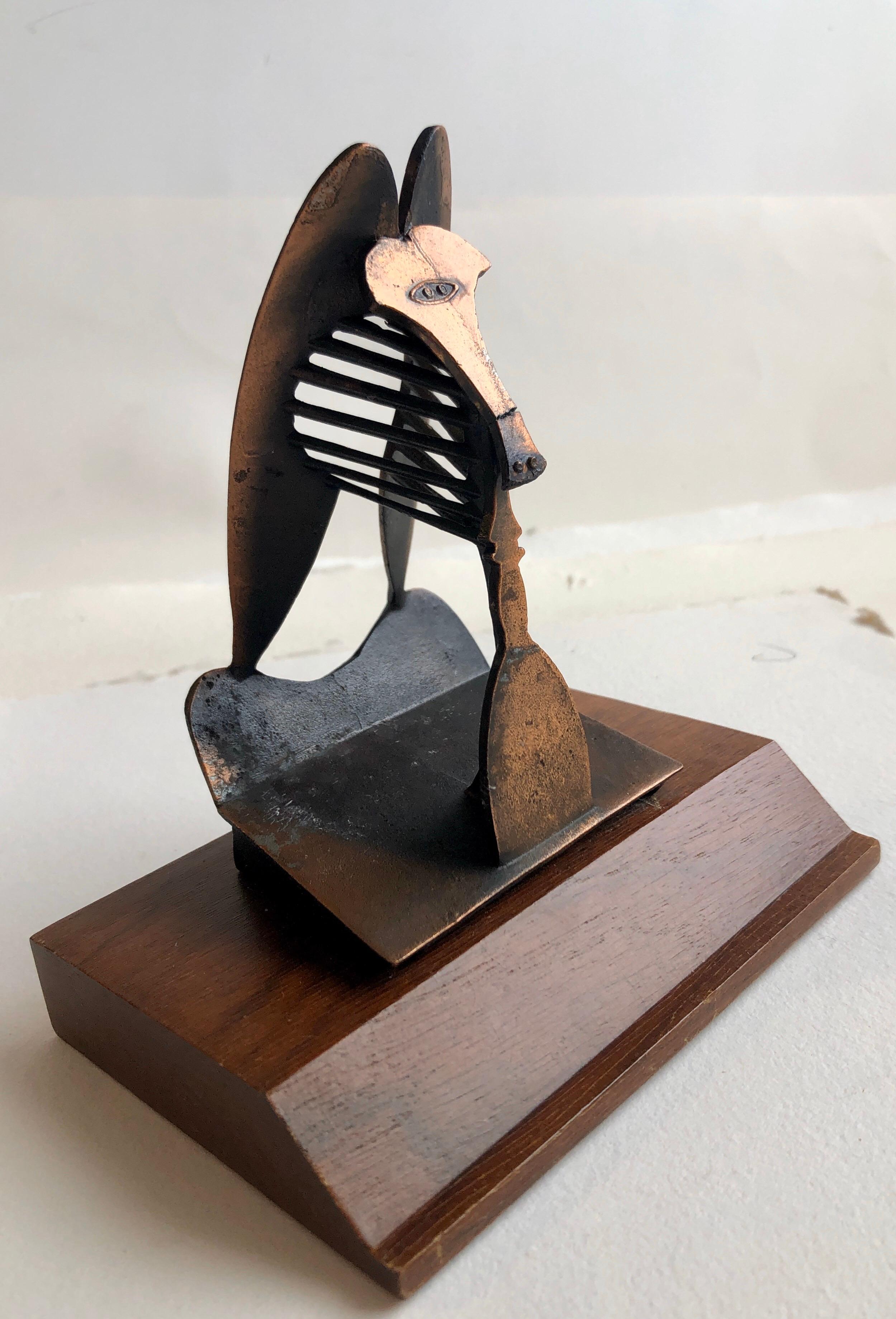 Vintage 1967 Modernist Maquette for Chicago Picasso Cubist Sculpture Head  2