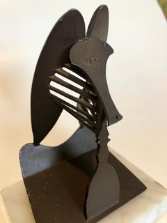 Modernistische Picasso-Skulpturkopf im kubistischen Stil von 1967:: Maquette für Chicago:: Vintage