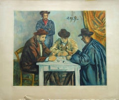 Card Players - Etching and aquatint engraved by Jacques Villon / 200ex