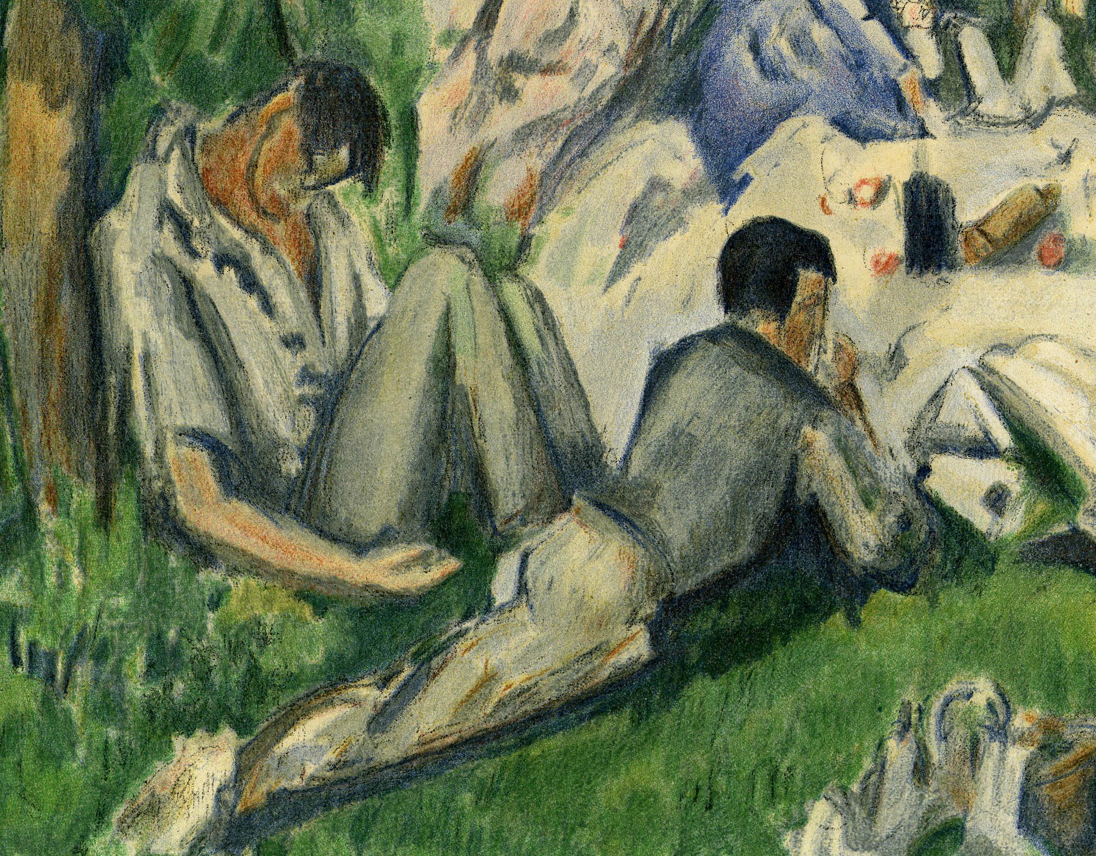 Dejeuner sur l'Herbe - Print by After Paul Cezanne