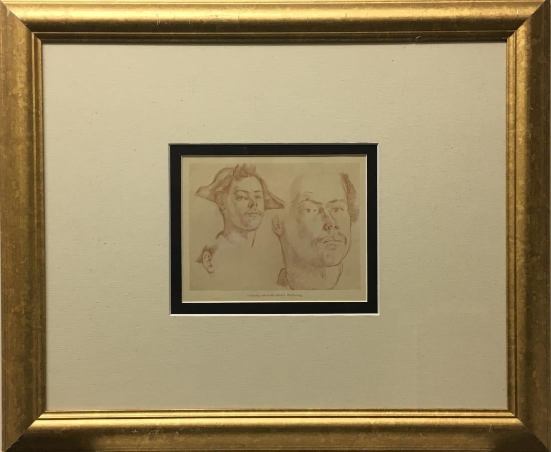 After Paul Cezanne Portrait Print – Doppelporträt (1906)-Offsetlithographie, Auflage von 1000 Exemplaren, mit COA