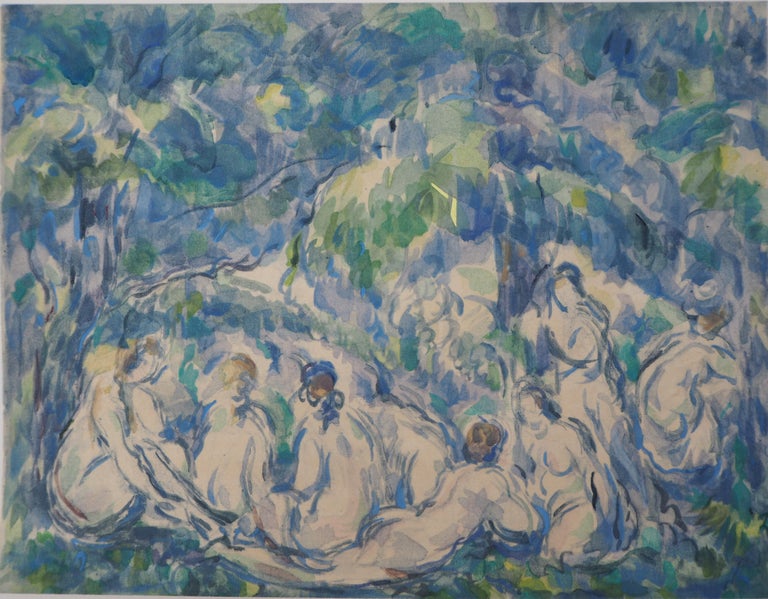 Большие купальщицы поль сезанн описание картины