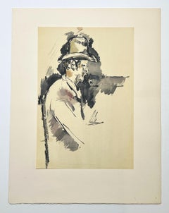 "Joueur de carte" pochoir