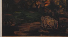 Landscape near Aix-en-Provence - Lithograph, Mourlot
