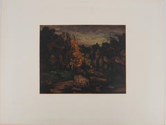 Landscape near Aix-en-Provence - Lithograph, Mourlot