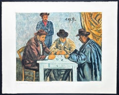Paul Cézanne (1839–1906) - The Card Players - Etching with aquatint - 1929