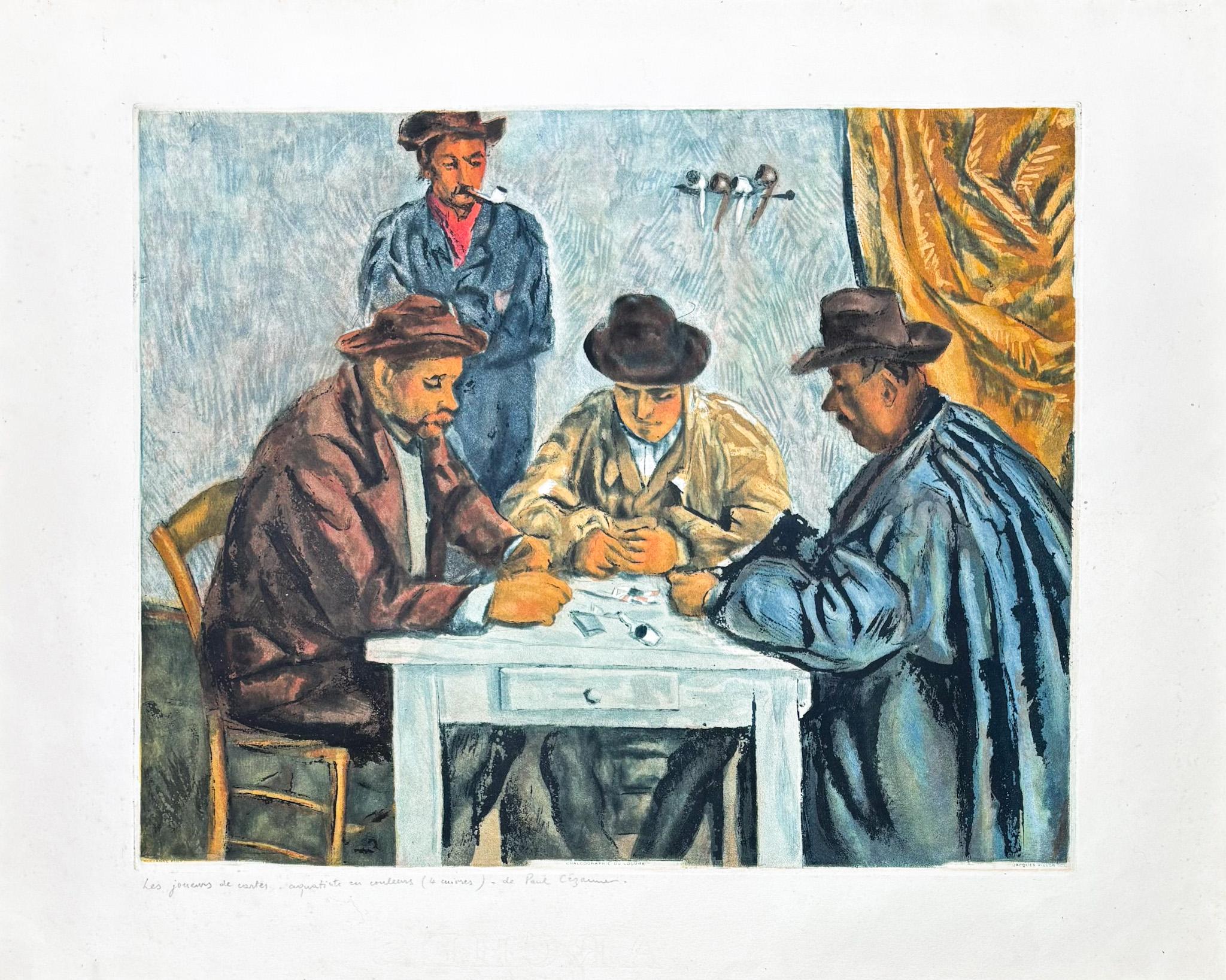 Etching with aquatint on Arches paper, edited in 1929.
Limited edition of 200
Signed in pencil by Jacques Villon (after Paul Cézanne) in lower right corner.
Paper size: 63.5 x 79 cm 
Very good conditions

A regular certificate of authenticity and