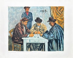 Paul Cézanne (1839–1906) - The Card Players - Etching with aquatint - 1929