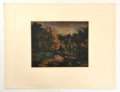 "Paysage a Aix" lithograph