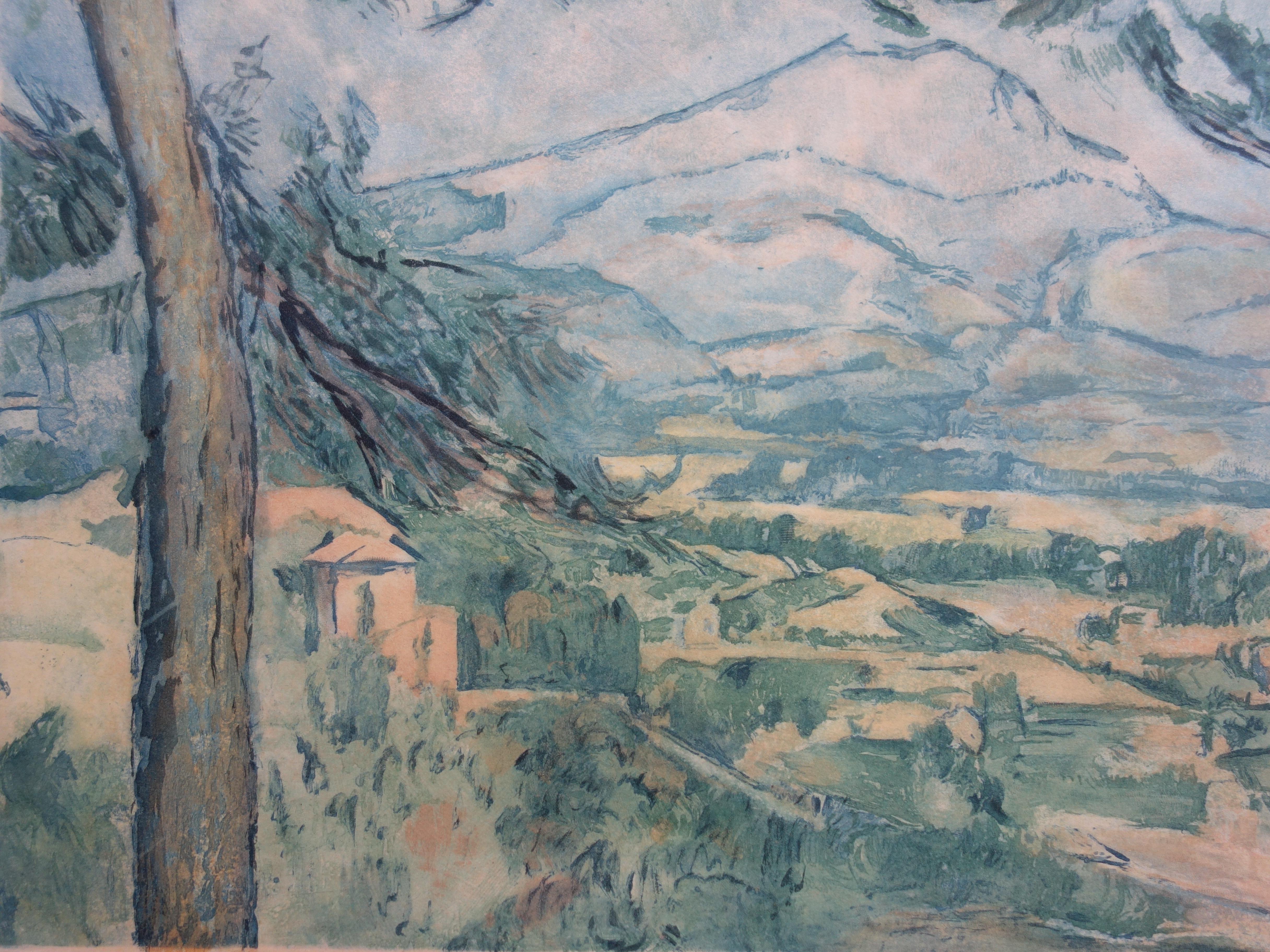 Paul CÉZANNE (after)
Provence : Sainte Victoire Mountain

Etching and aquatint
Engraved by Jacques Villon after the painting of Cezanne
Signature printed in the plate
On vellum 57 x 74 cm (c. 23 x 30 inch)

REFERENCES : Catalogue raisonne