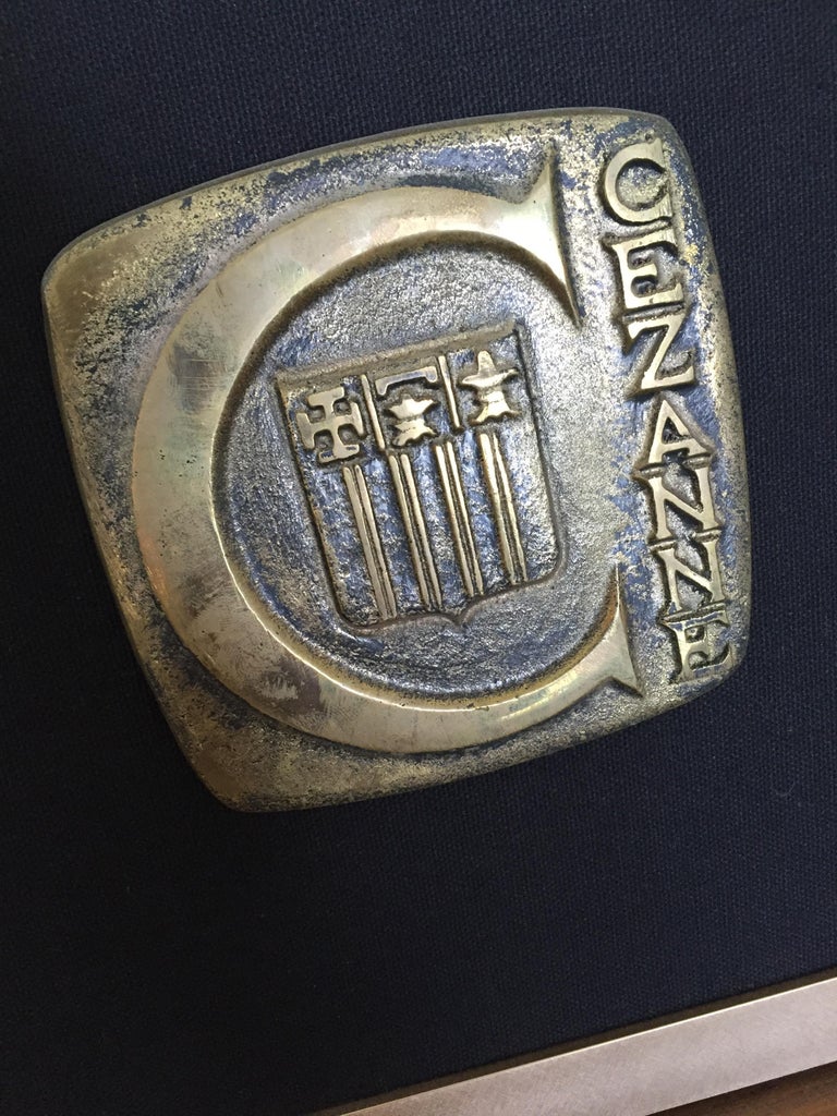 After Paul Cezanne MidCentury Vintage Cezanne Bronze Plaque With