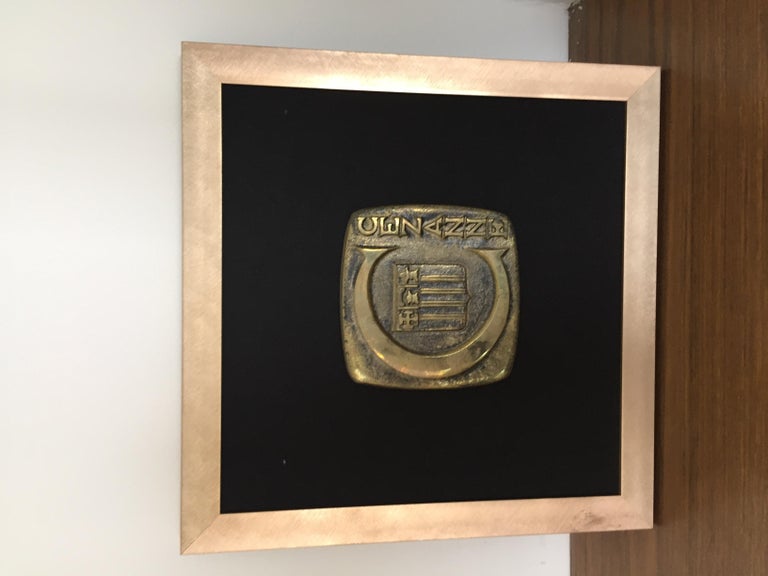 After Paul Cezanne MidCentury Vintage Cezanne Bronze Plaque With