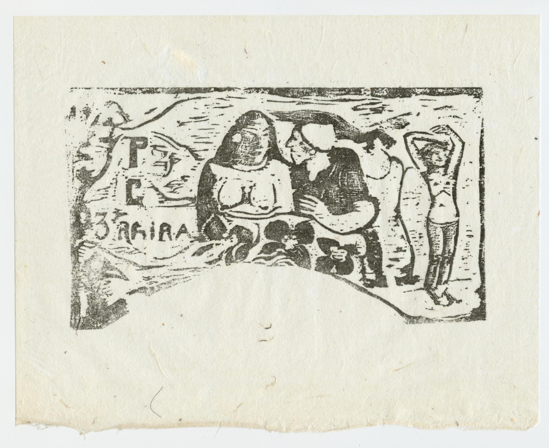 Le Sourire 1 – Print von (after) Paul Gauguin