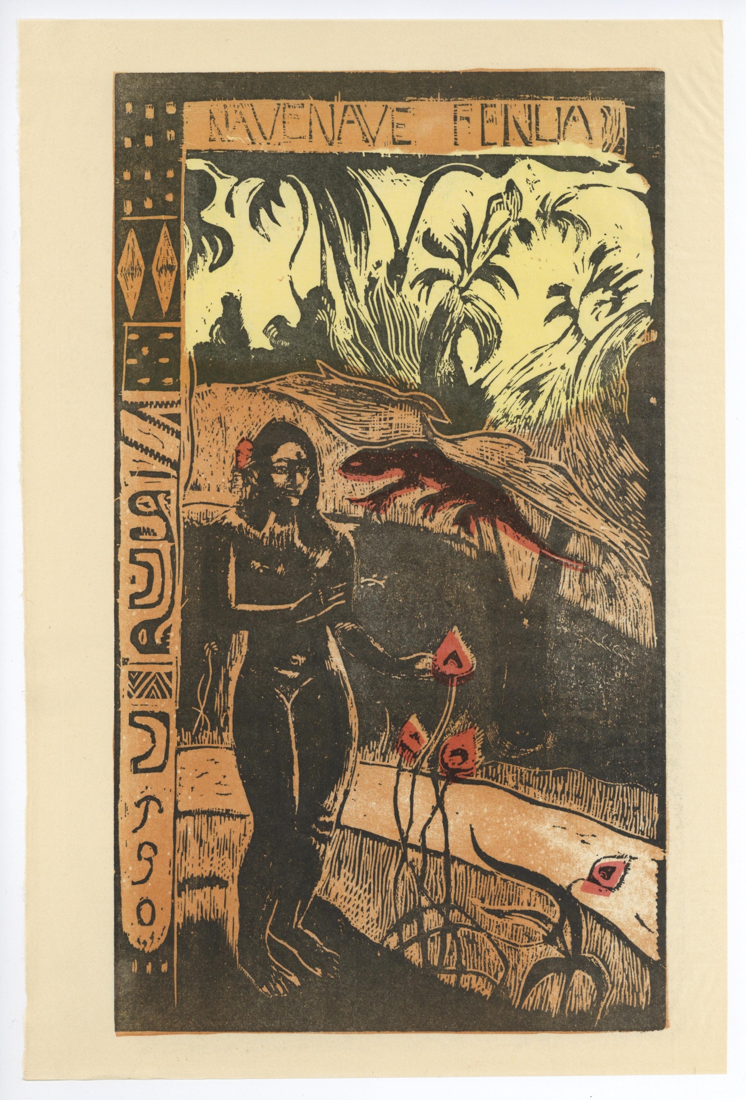 Nave Fenua – Print von (after) Paul Gauguin