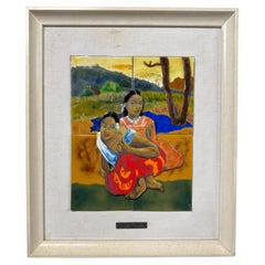 After Paul Gauguin "When will you marry me?" 3d Enamel on Copper Plate