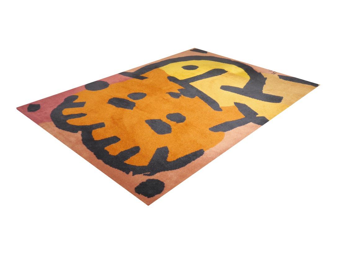 After Paul Klee Musiker Vintage Scandinavian Modern rug For Sale 6