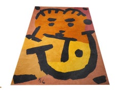 After Paul Klee Musiker Vintage Scandinavian Modern rug