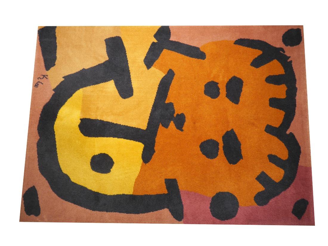 Dutch After Paul Klee Musiker Vintage Scandinavian Modern rug For Sale