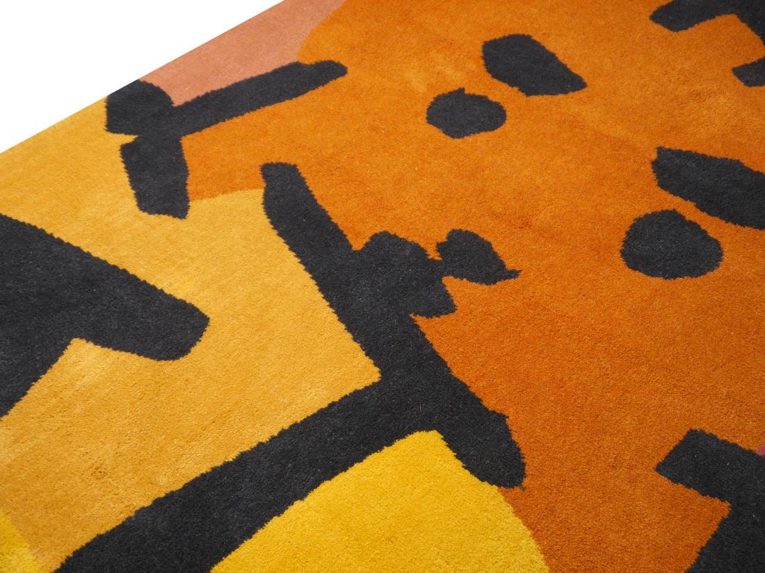 Contemporary After Paul Klee Musiker Vintage Scandinavian Modern rug For Sale