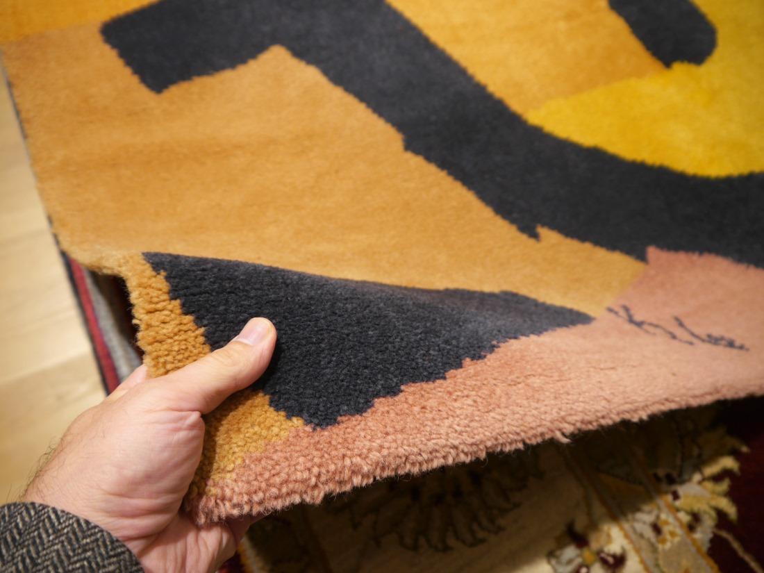 After Paul Klee Musiker Vintage Scandinavian Modern rug For Sale 2