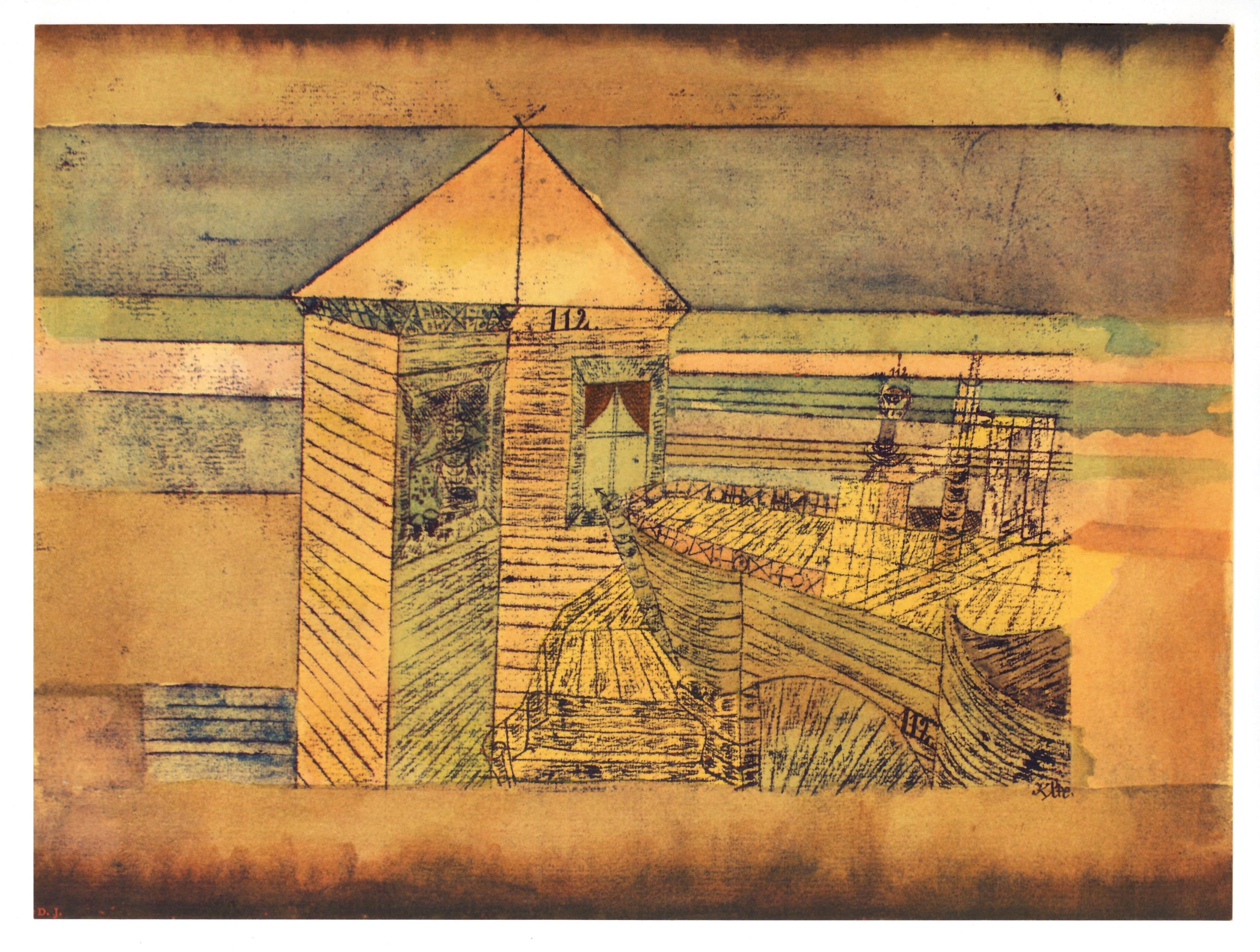 "Accostage miraculeux ou 112" pochoir - Print by (after) Paul Klee