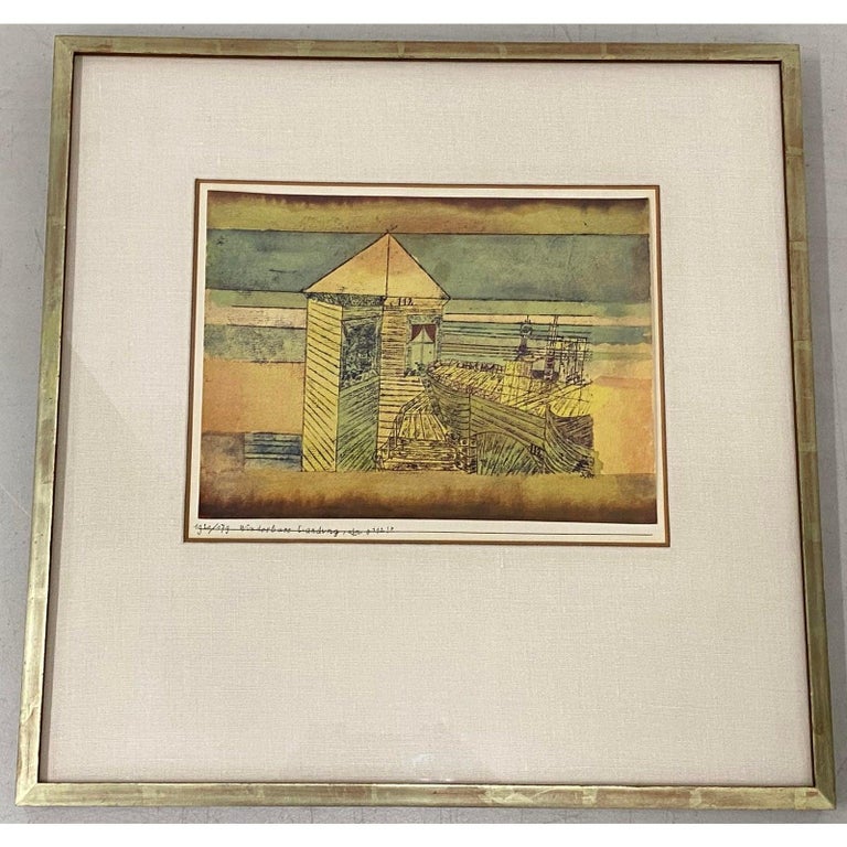 After Paul Klee "Wunderbare Landung" Pochoir c.1964 - Print by (after) Paul Klee