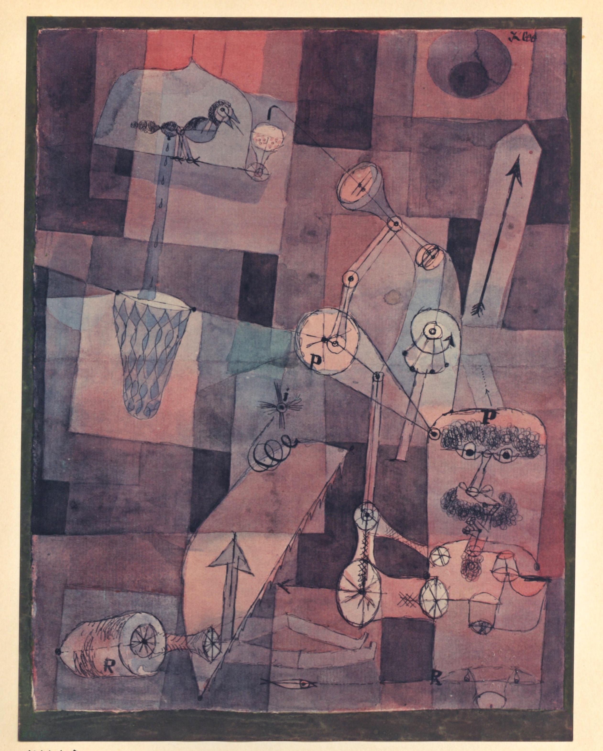 "Analyse de diverses perversites" pochoir - Print by (after) Paul Klee