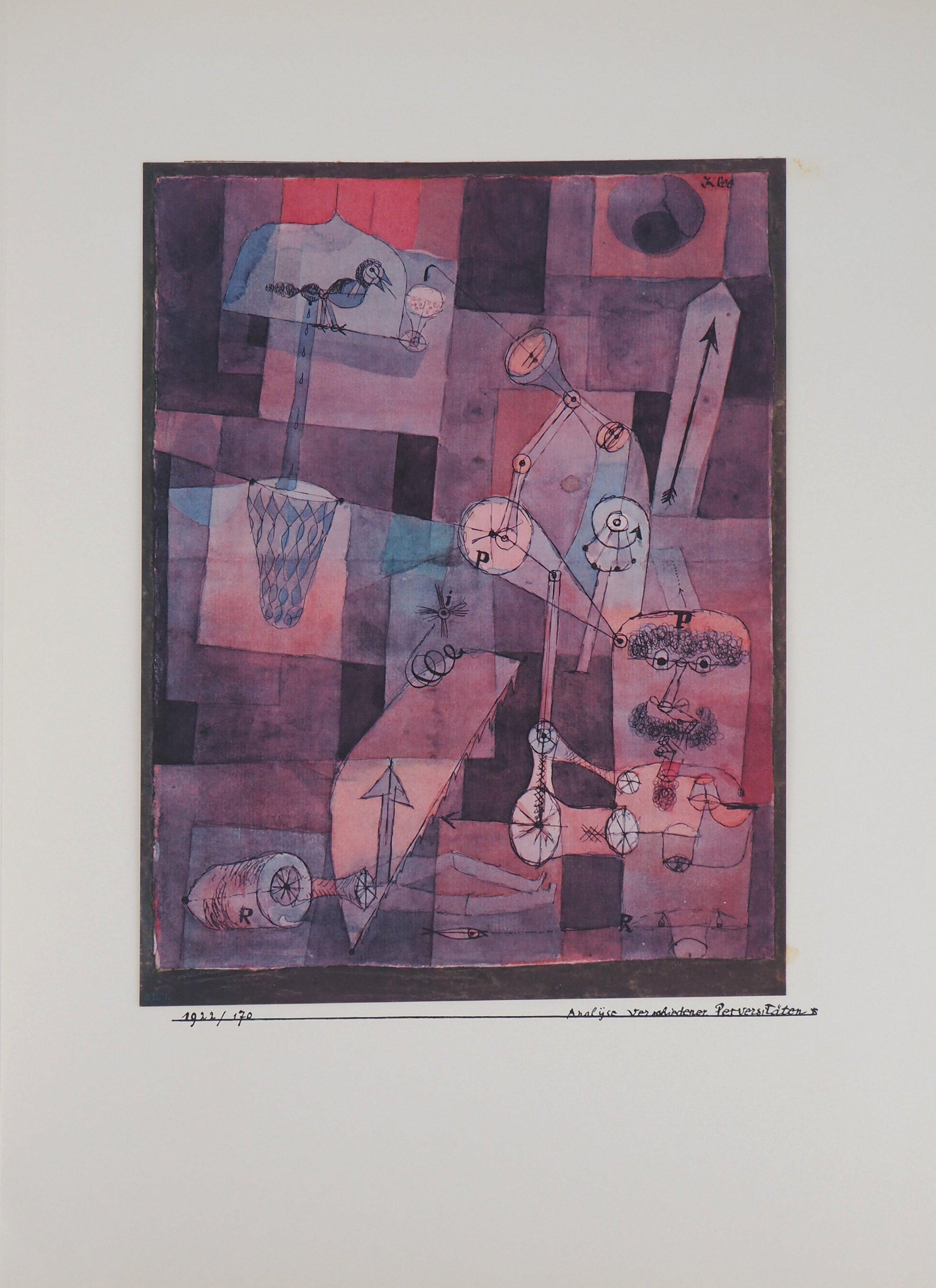 Analysis of Various Evils - Lithographie et pochoir - Surréalisme Print par (after) Paul Klee