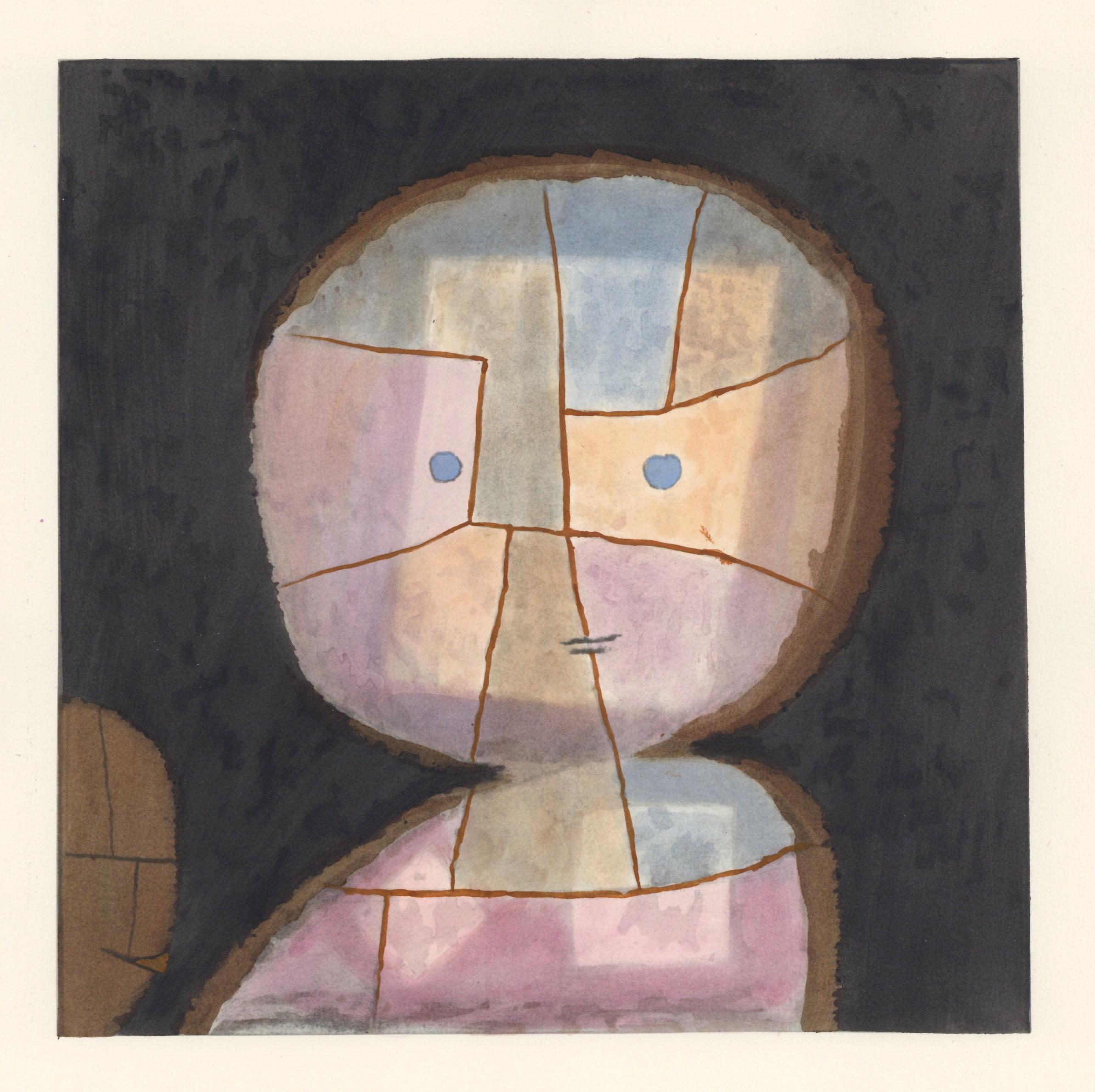 "Bust of a Child" pochoir - Print by (after) Paul Klee