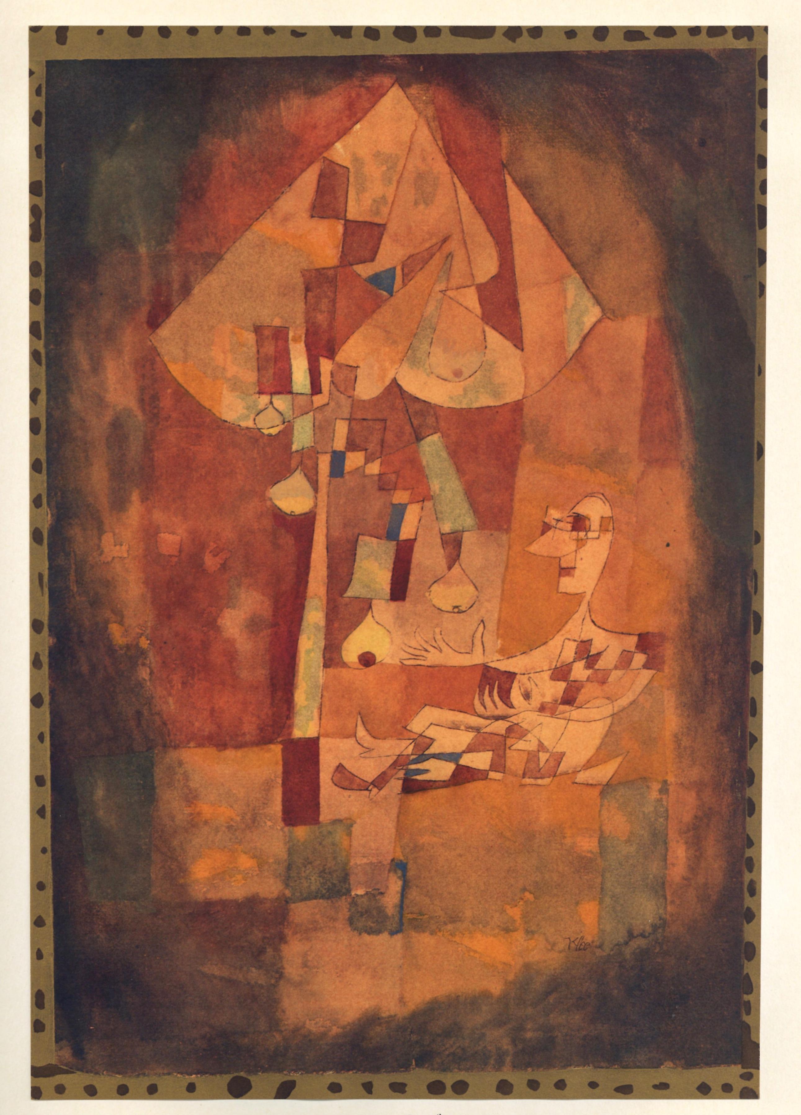 "L'homme au poirier" pochoir - Print by (after) Paul Klee