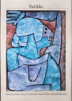 Paul Klee 1981 Cartel de exposición, Florencia, Italia, también conocido como Mujer que muerde
