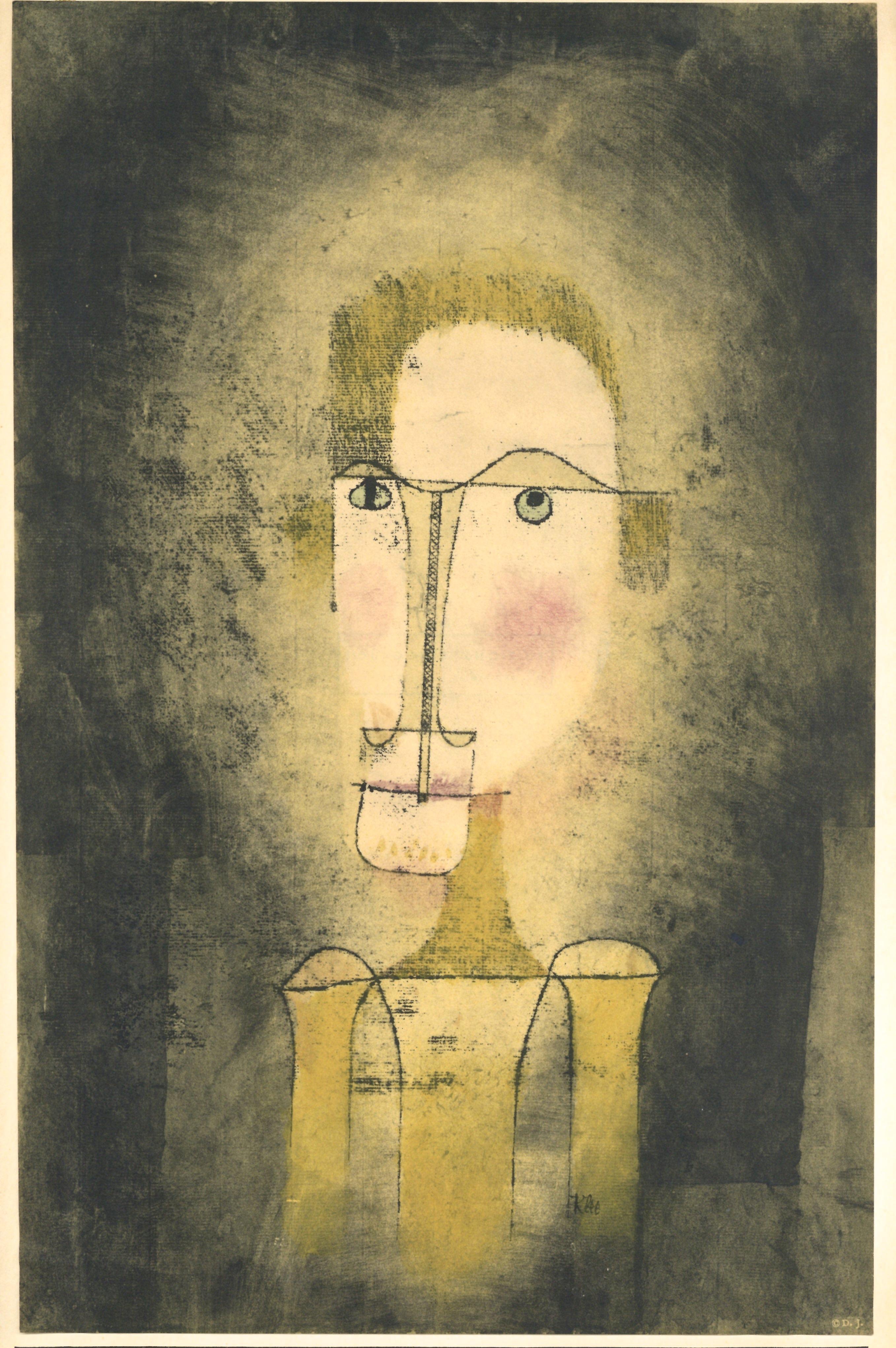 Pochoir « Portrait d'un jaune » - Print de (after) Paul Klee