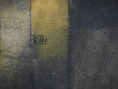 Portrait in Yellow - Lithograph and Stencil