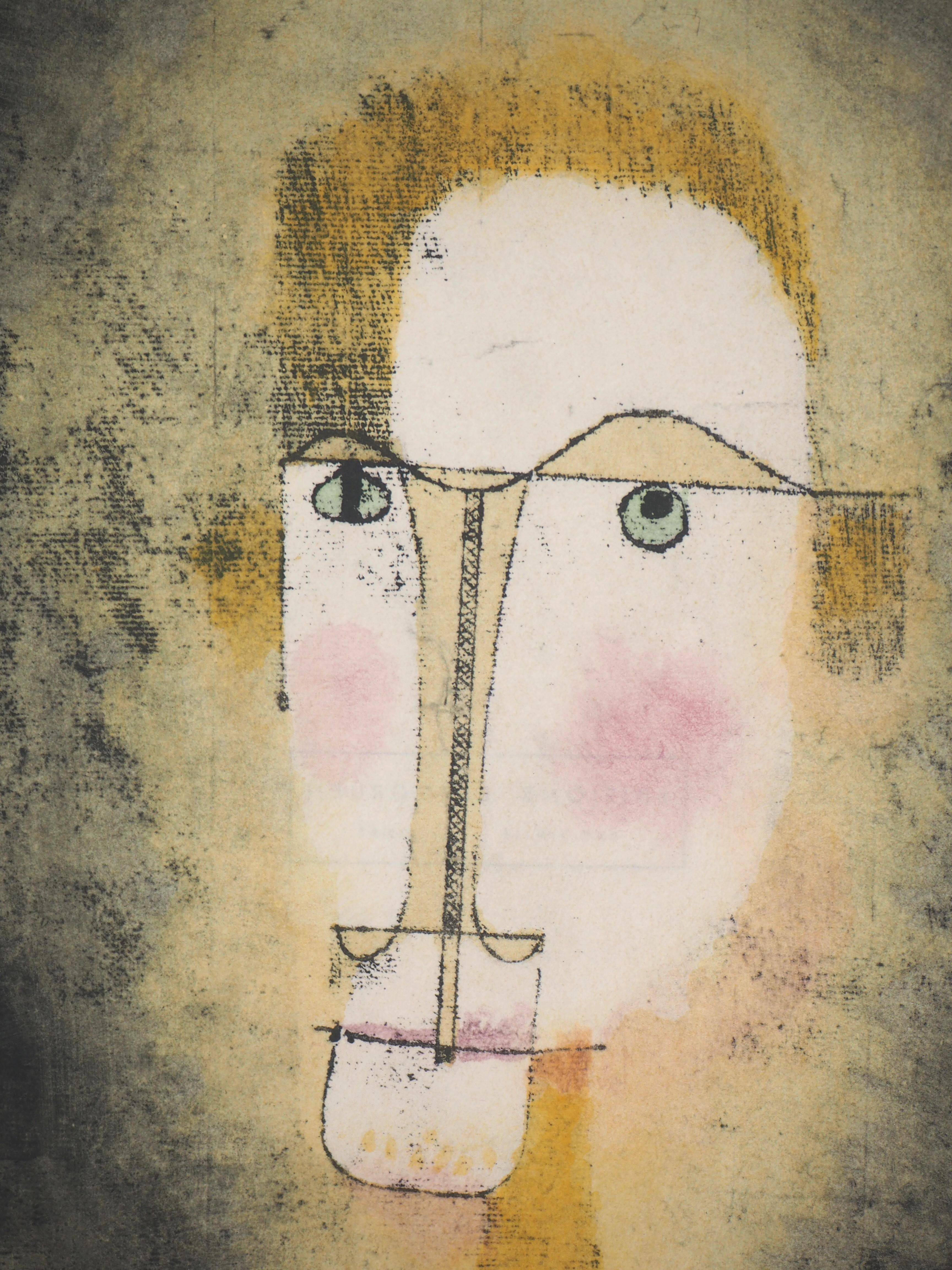Portrait in Yellow - Lithograph and Stencil - Surrealist Print by (after) Paul Klee