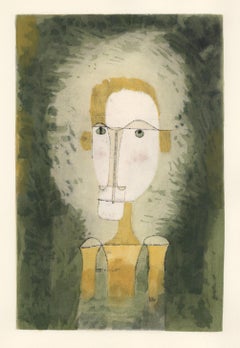 "Portrait in Yellow" pochoir