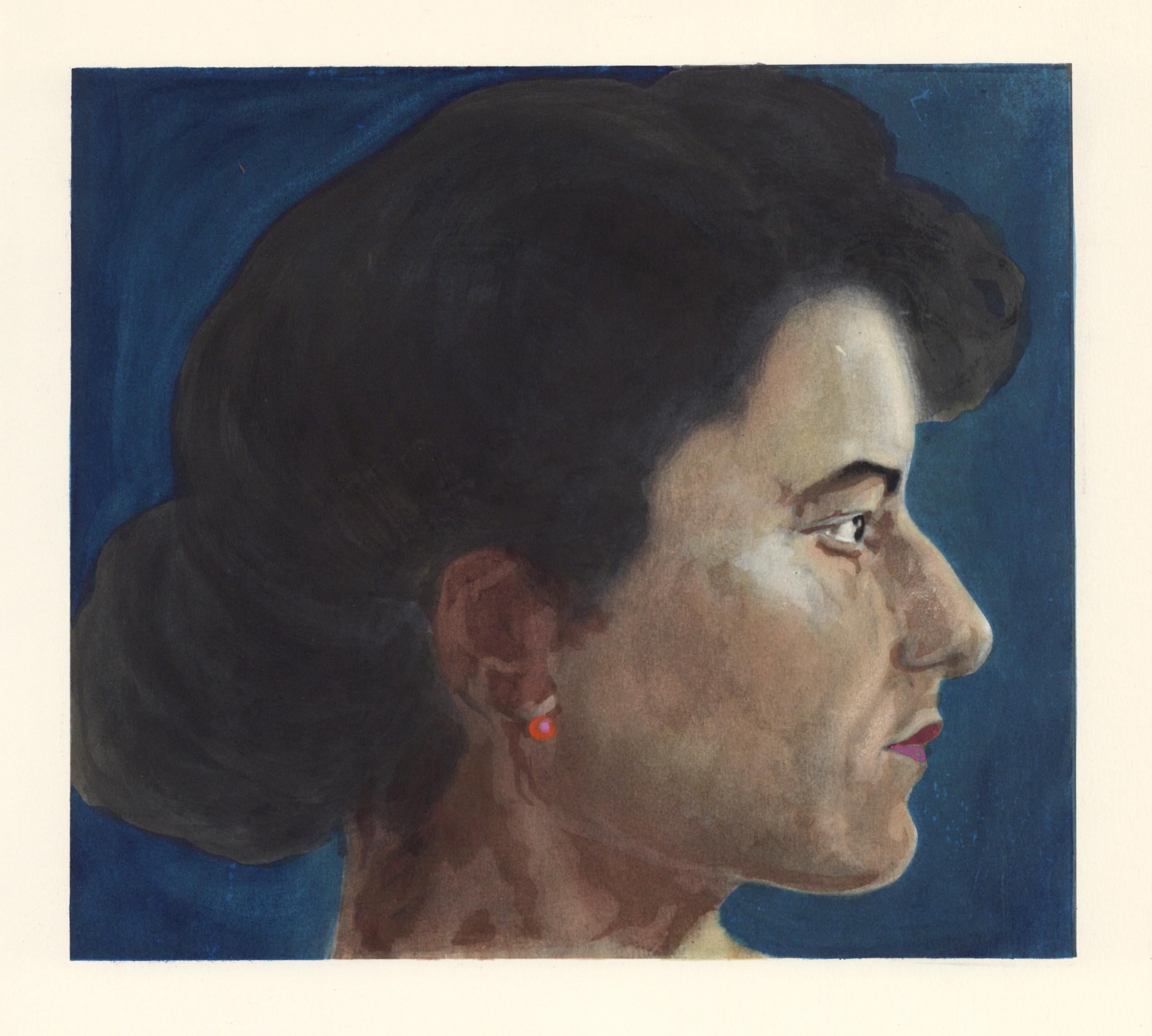 "The Artist's Sister" pochoir