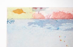 Tunisia : View of Hammamet - Lithograph and Stencil
