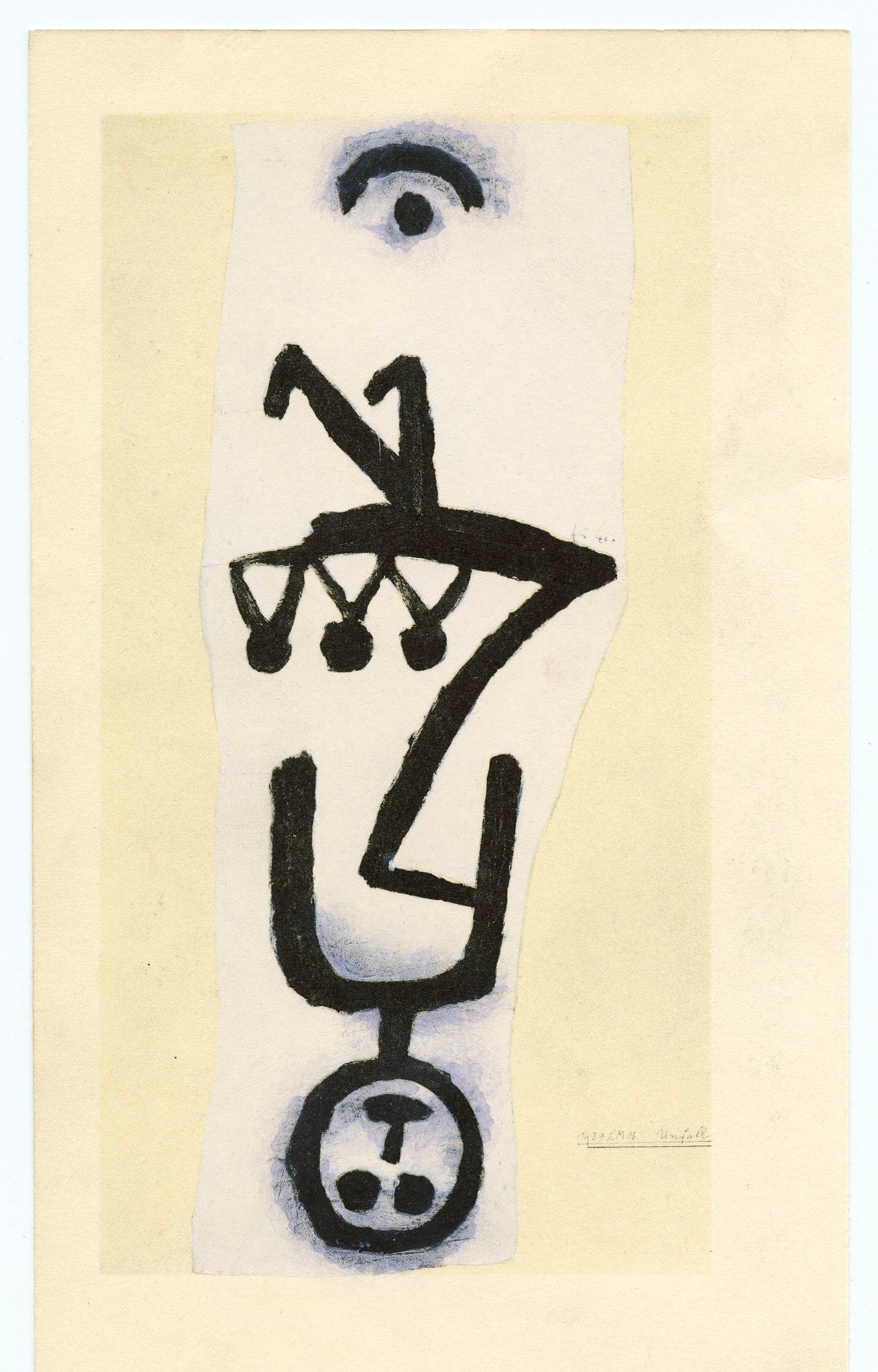 "Unfall (Accident)" pochoir - Print by (after) Paul Klee