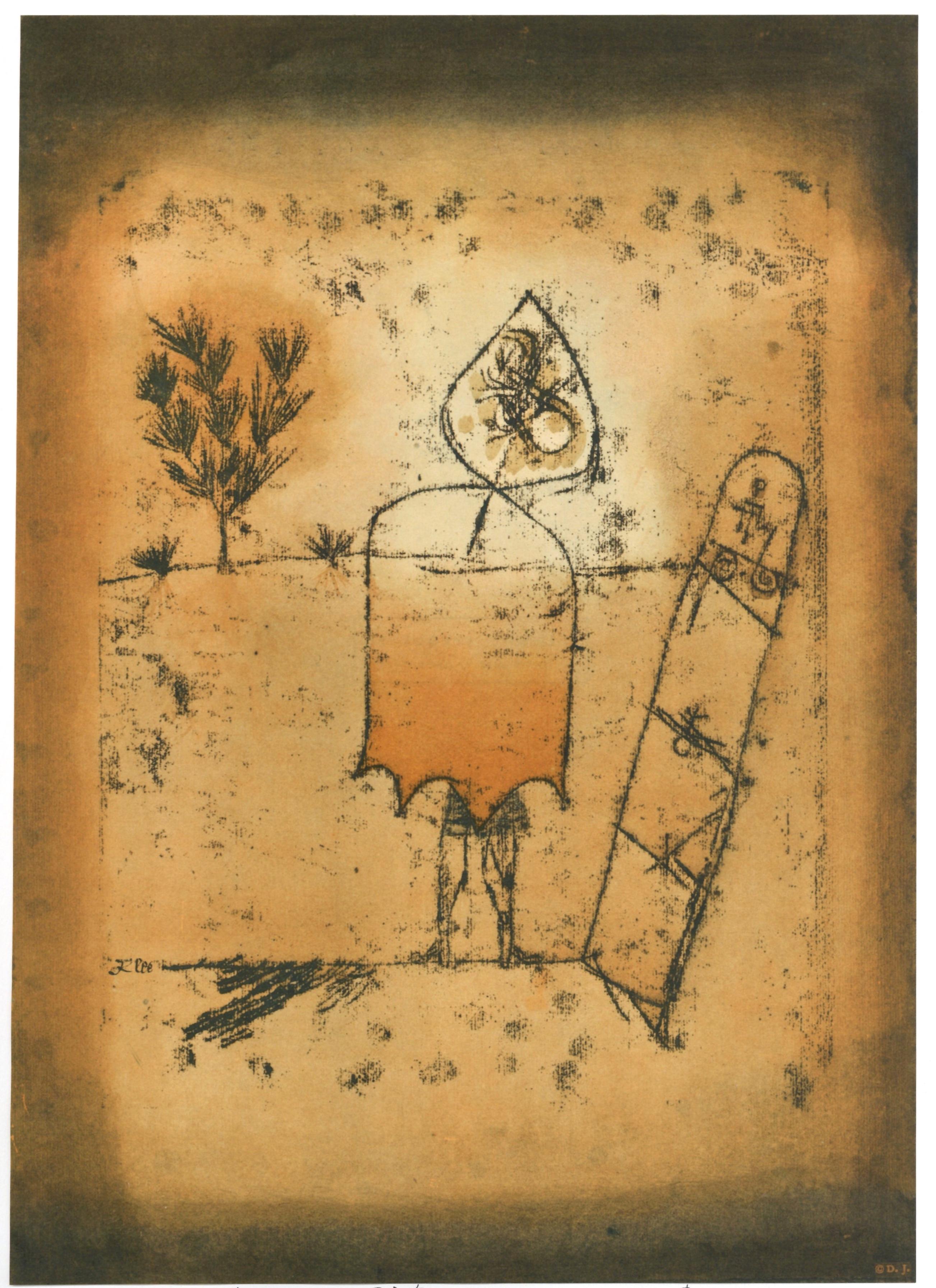 Pochoir "Voyage hivernal - Print de (after) Paul Klee