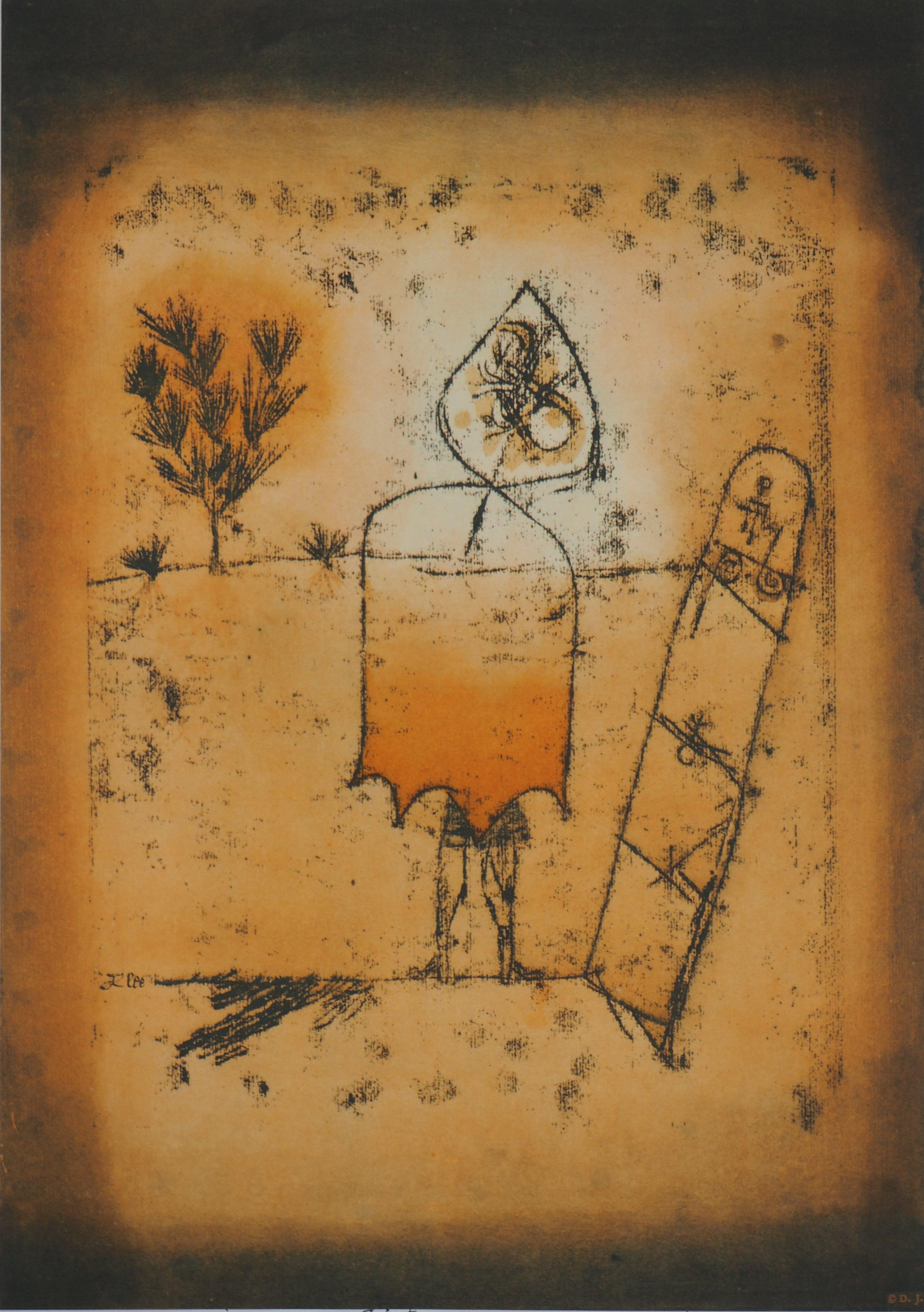 Figurative Print (after) Paul Klee - Trip d'hiver - Lithographie et pochoir